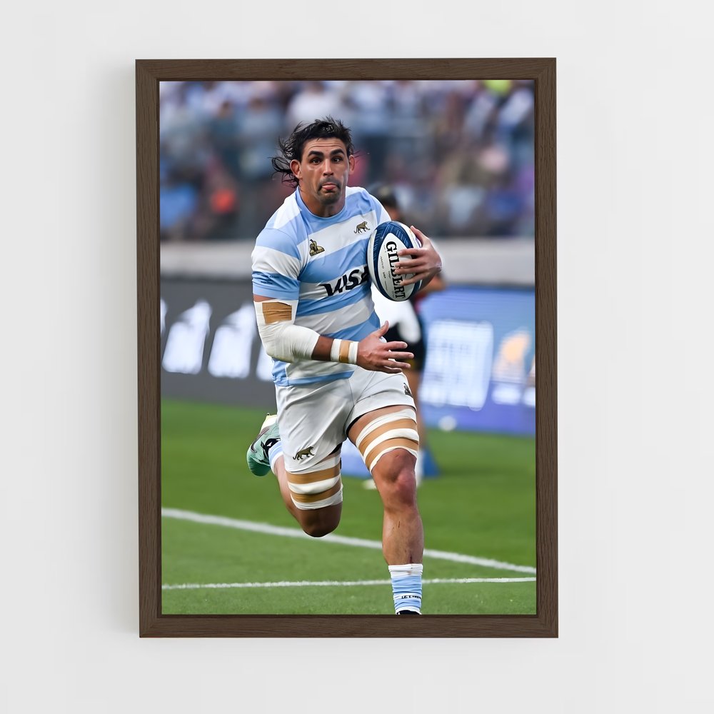 Poster Course Effrénée – affiche Rugby (vue 5)